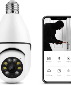 ROTATING NANNY SECURITY BULB CCTV 360? PTZ WIRELESS CAMERA
