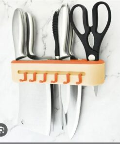 6 Slot Knives Organizer with 6 Extra Hooks