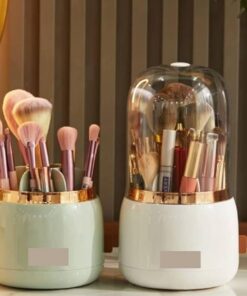 360° Rotating Makeup Brush Organiser