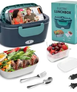 Stainless Steel Electric Lunch Box Food Warmer – Portable Meal Heater