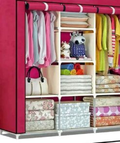 Portable Metallic Wardrobe 3 in 1